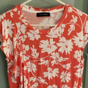 Ann Taylor Factory Peplum Knit Top Tee Size M